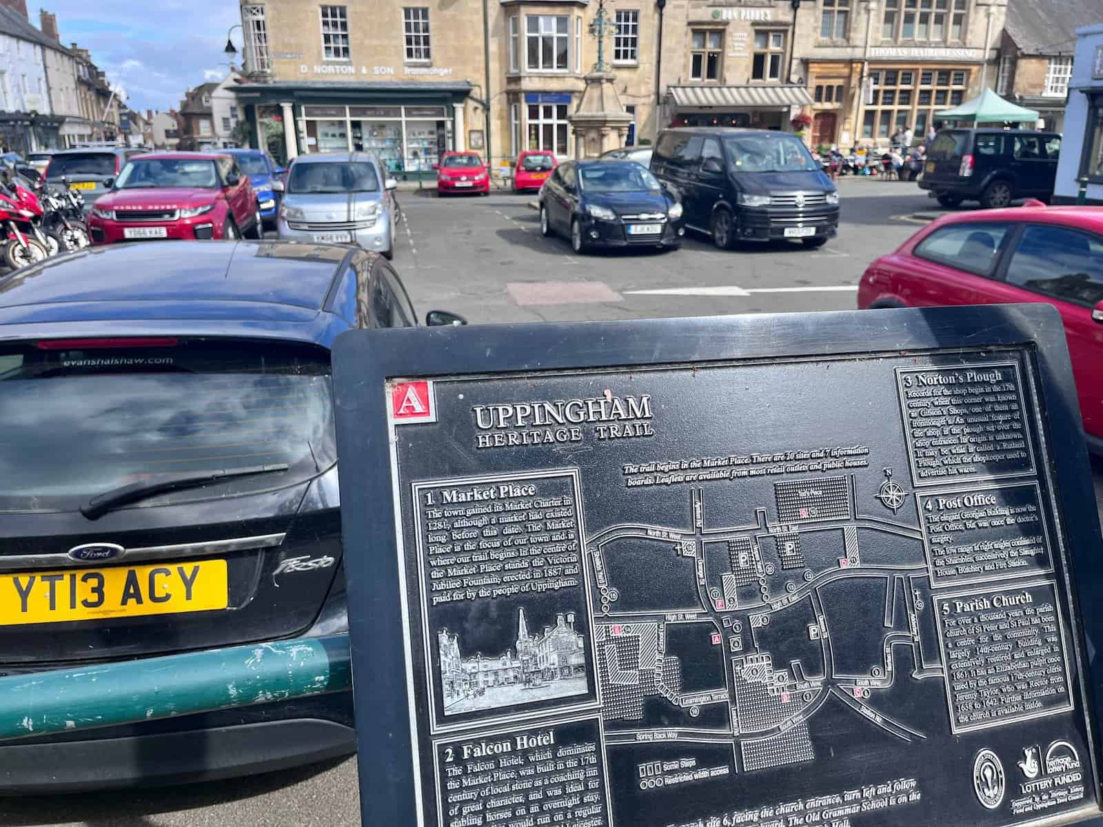 The Start of the Uppingham Heritage Trail