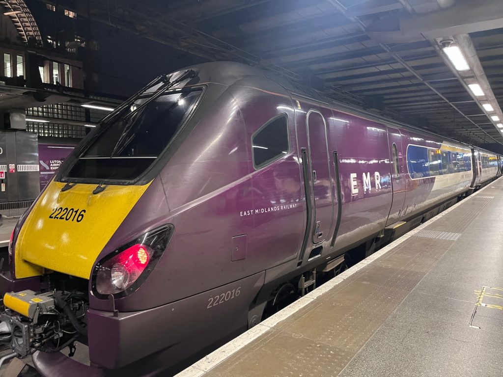 East Midland Railway Train at St Pancras
