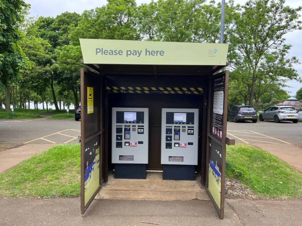 Paystation at Rutland Water Car Park